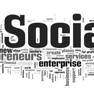word jumble graphic surrounding social enterprises