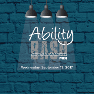 Ability Bash logo brick background