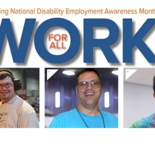 work for all National DIsability Awareness Month graphic