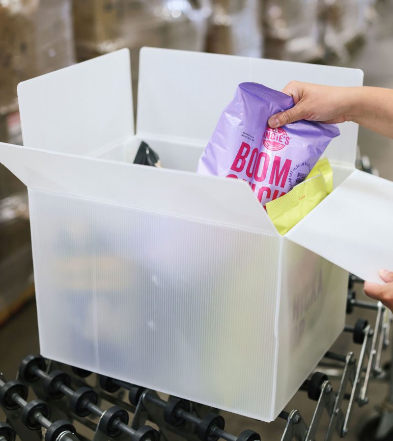 protecting warehouse inventory with corrugated plastic boxes