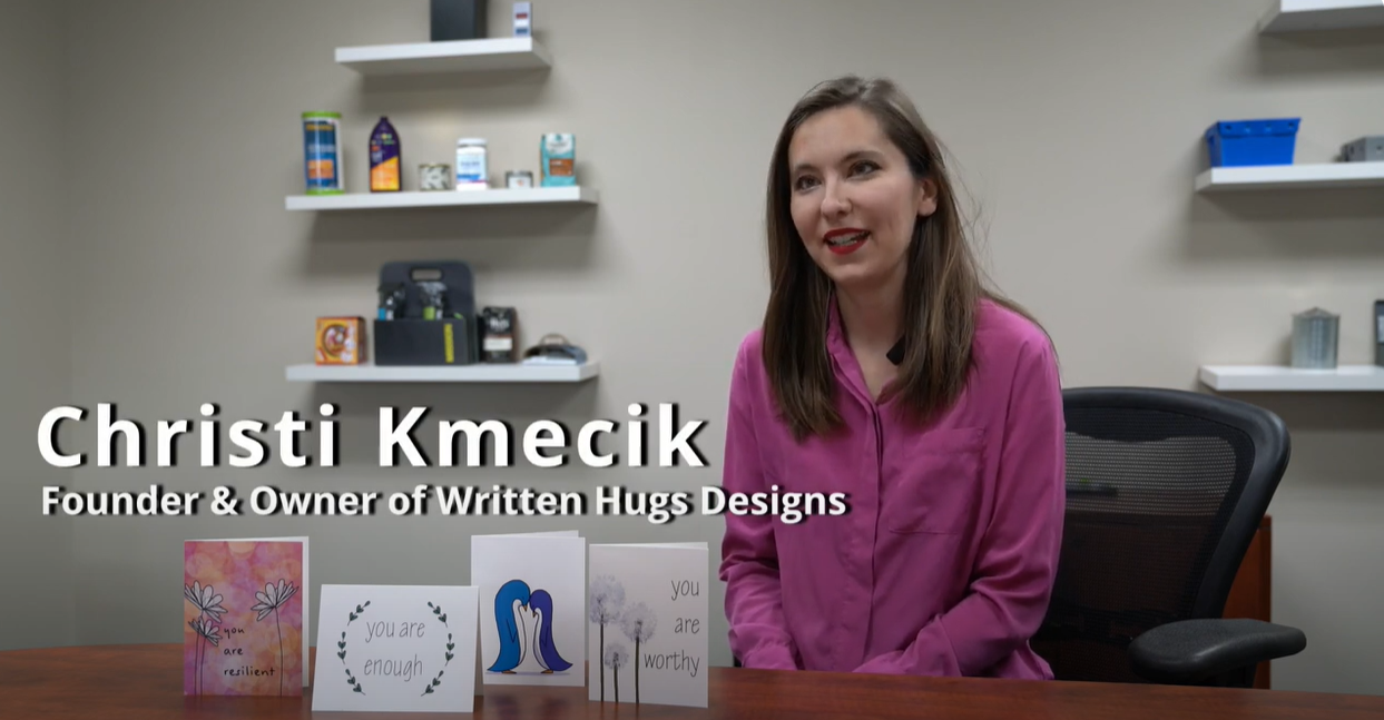 written-hugs designs, card, creator, Kristy, owner and founder of written hugs, designs cards