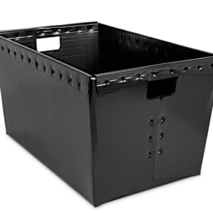 Wire Rim Corrugated Plastic Tote 1277