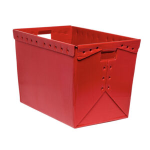 High-Profile Wire Rim Corrugated Plastic Tote 1500