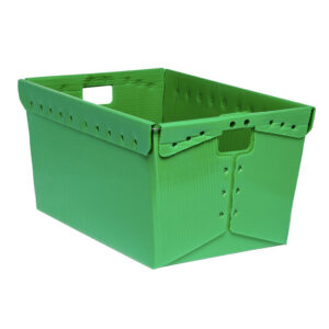 Large Wire Rim Corrugated Plastic Tote 1520