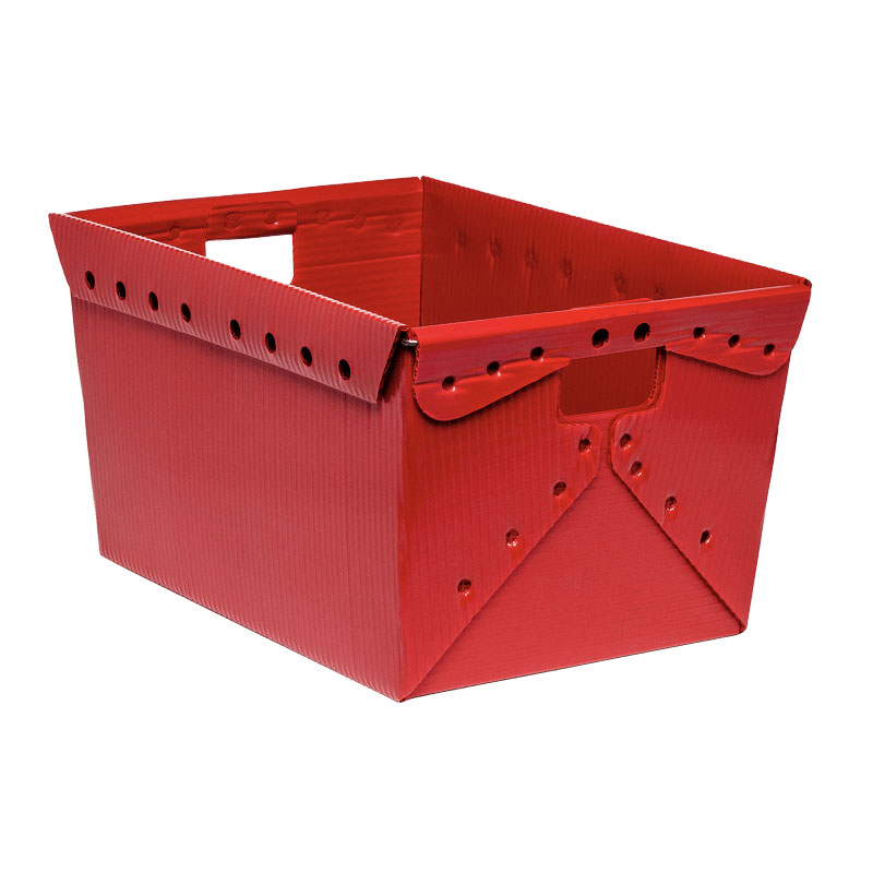 Standard Wire Rim Corrugated Plastic Tote 1521