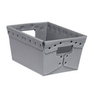 Compact Wire Rim Corrugated Plastic Tote 1530