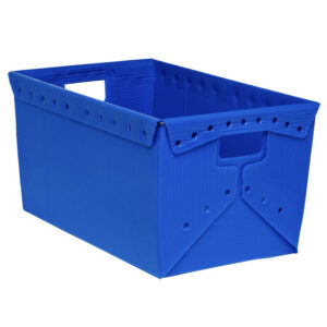 Deep Wire Rim Corrugated Plastic Tote 1582