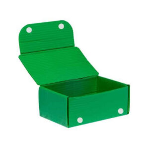 Roll-End Lock Front Corrugated Plastic Box with Velcro 2519