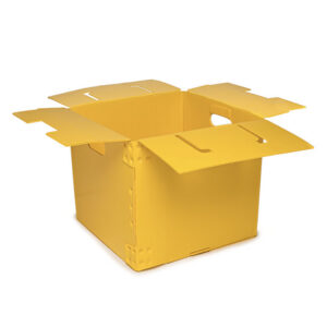 Auto Lock Corrugated Plastic Box with Hand Holes 2636