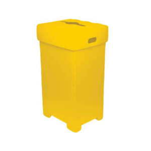 3-Piece Corrugated Plastic Recycling Bin with Lid 2646