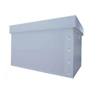 Corrugated Plastic File Box with Lid 2671