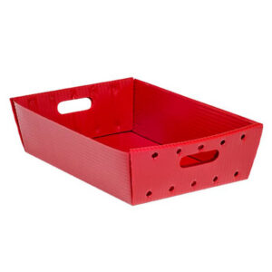 Compact Sonic Welded Nestable Corrugated Plastic Tray 5622